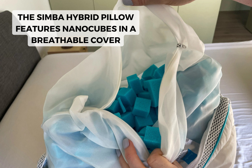 Simba Hybrid pillow composition